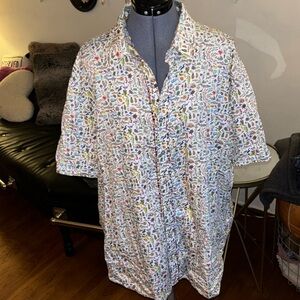 Robert Graham tropical short sleeve button up dress shirt
